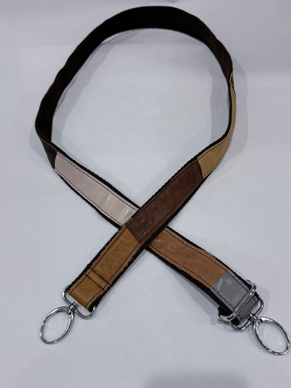 Neutral Multitone Replacement Shoulder Strap for Women’s Bags
